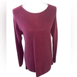 Michael Kors burgundy cotton top long sleeve Size Medium
